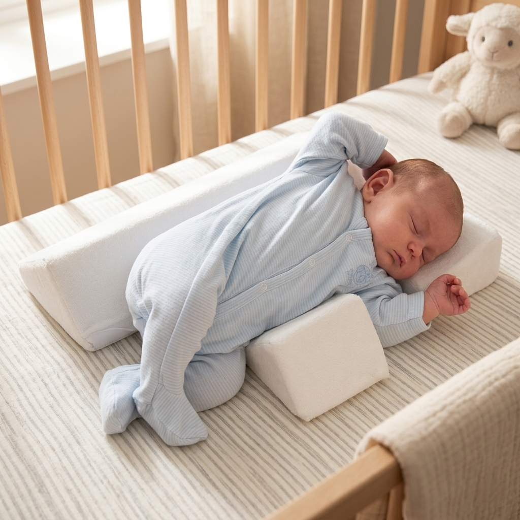 Baby Pillow Anti Roll Crib Sleep Positioner