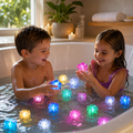 Bath Toys Colorful Lights Cubes Waterproof Light Up