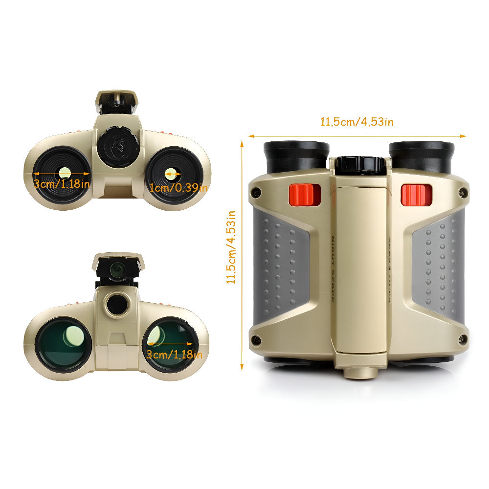 Binoculars Night Vision Kids Adventure Toy Outdoor Exploration Gear