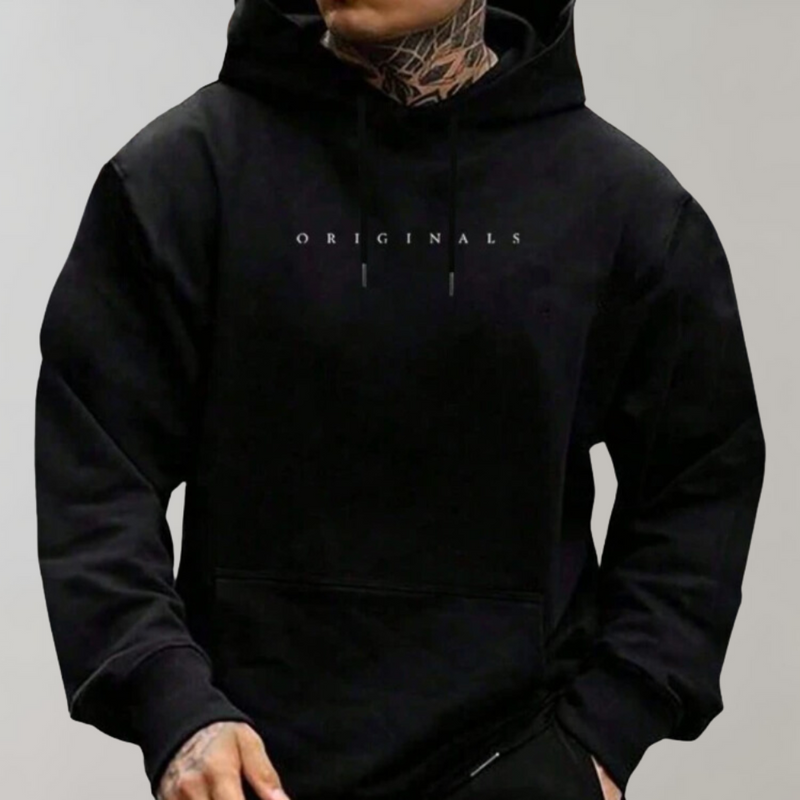 Men's Oversized Minimalist Hoodie - Casual Street Style Sweatshirt for Maximum Comfort & Trendy Look