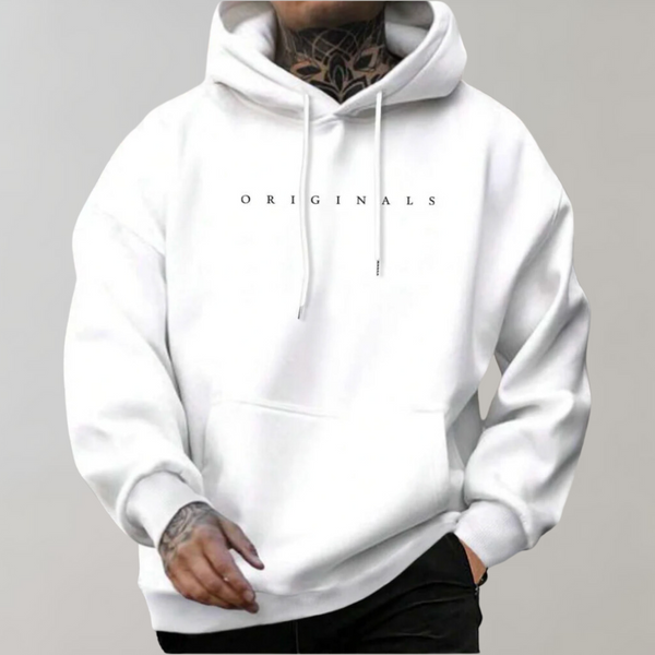 Men's Oversized Minimalist Hoodie - Casual Street Style Sweatshirt for Maximum Comfort & Trendy Look