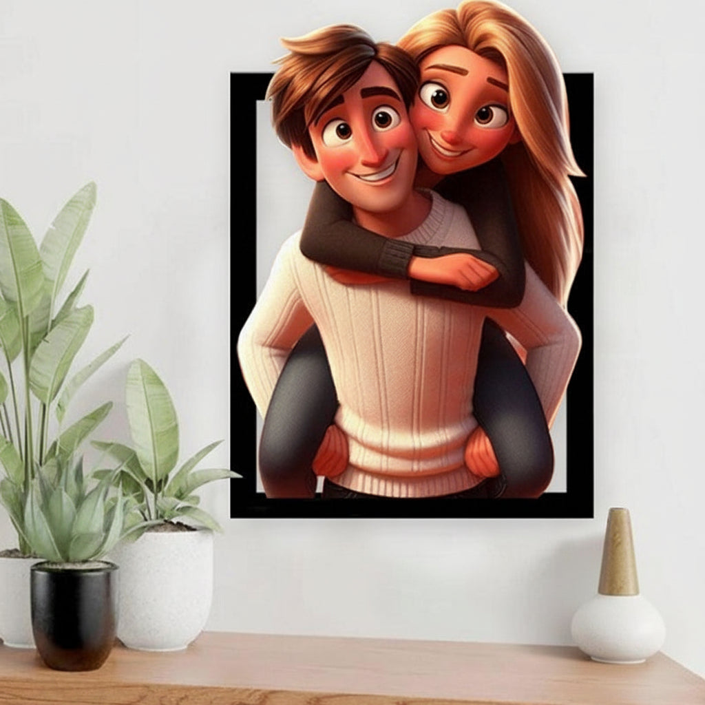 Wall Art Personalized Wooden 3D Photo Frame Gift Decor