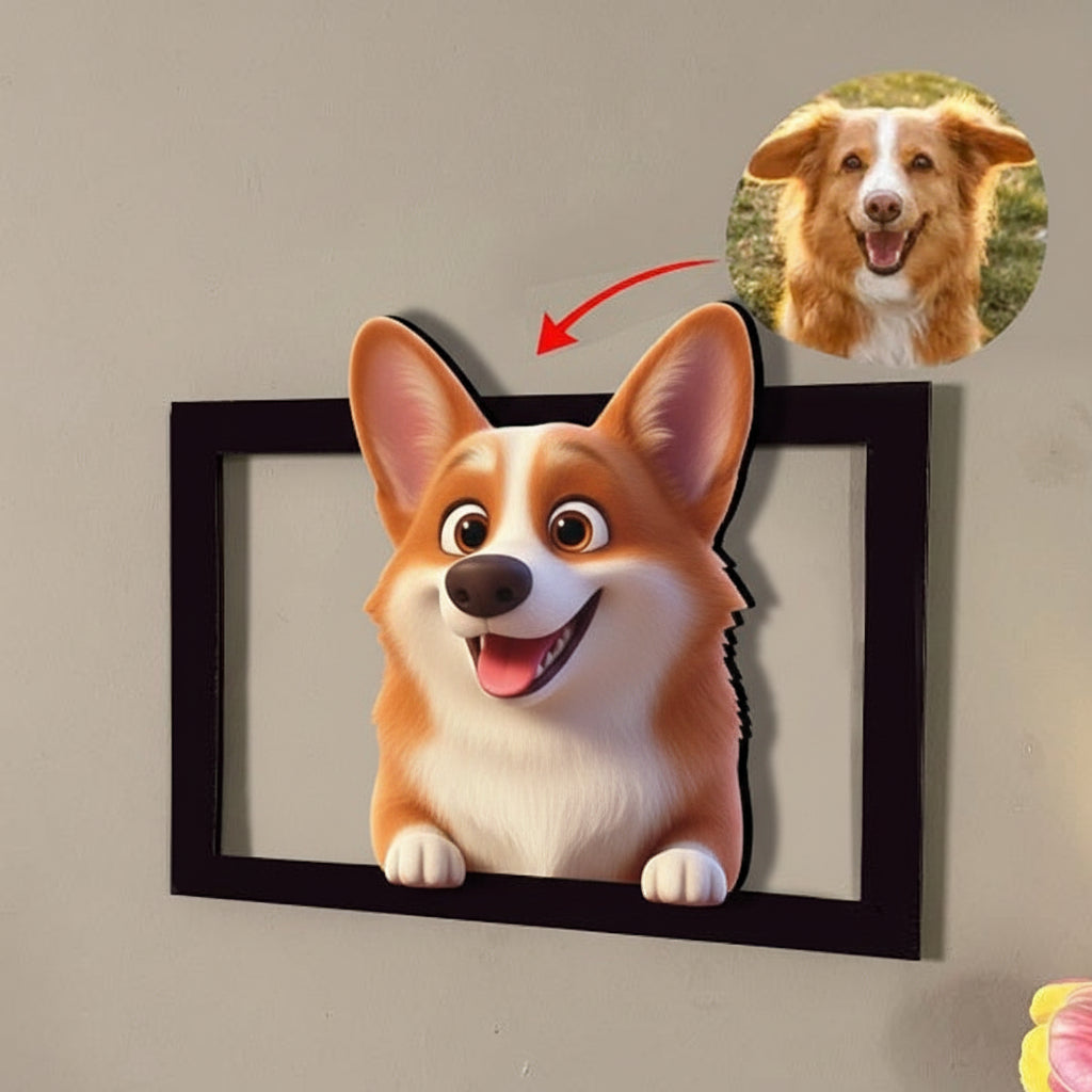 Wall Art Personalized Wooden 3D Photo Frame Gift Decor