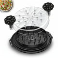 Kitchen Tool Manual Meat Shredder Glass Bowl Non Slip Base