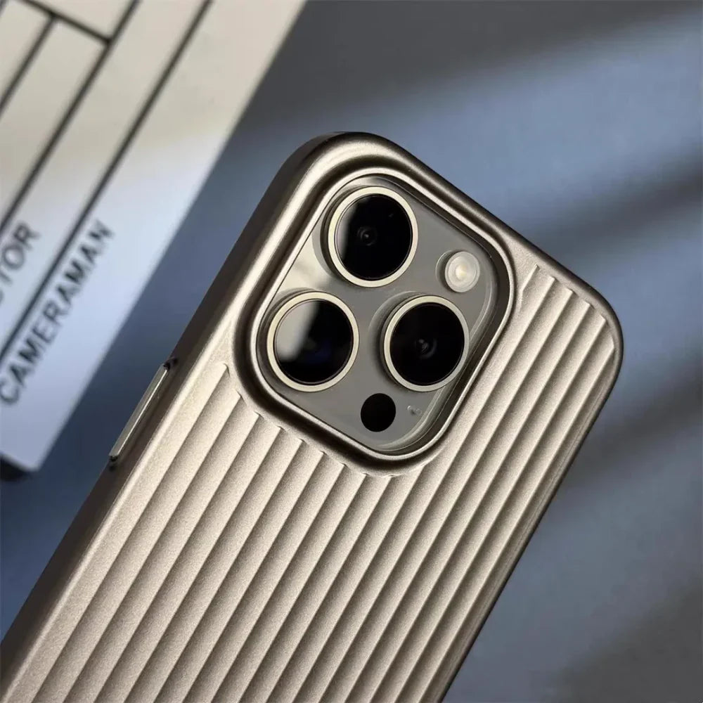 Phone Case Ribbed Hard Shell Protective Cover Design