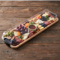 Cutting Board Charcuterie Bamboo Serving Tray Locking Lid