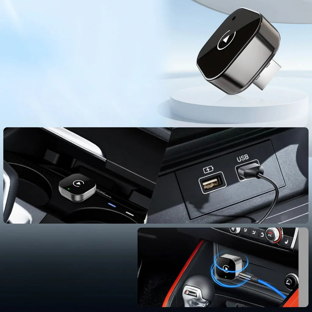 Wireless CarPlay Adapter Android Auto USB Plug Play Dongle