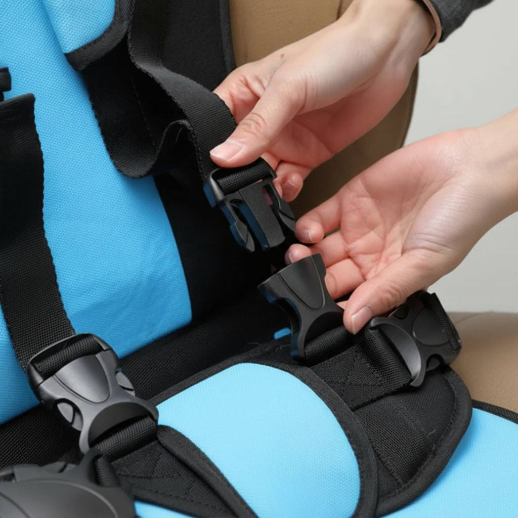 Car Seat Booster Portable Foldable Harness Travel Seat