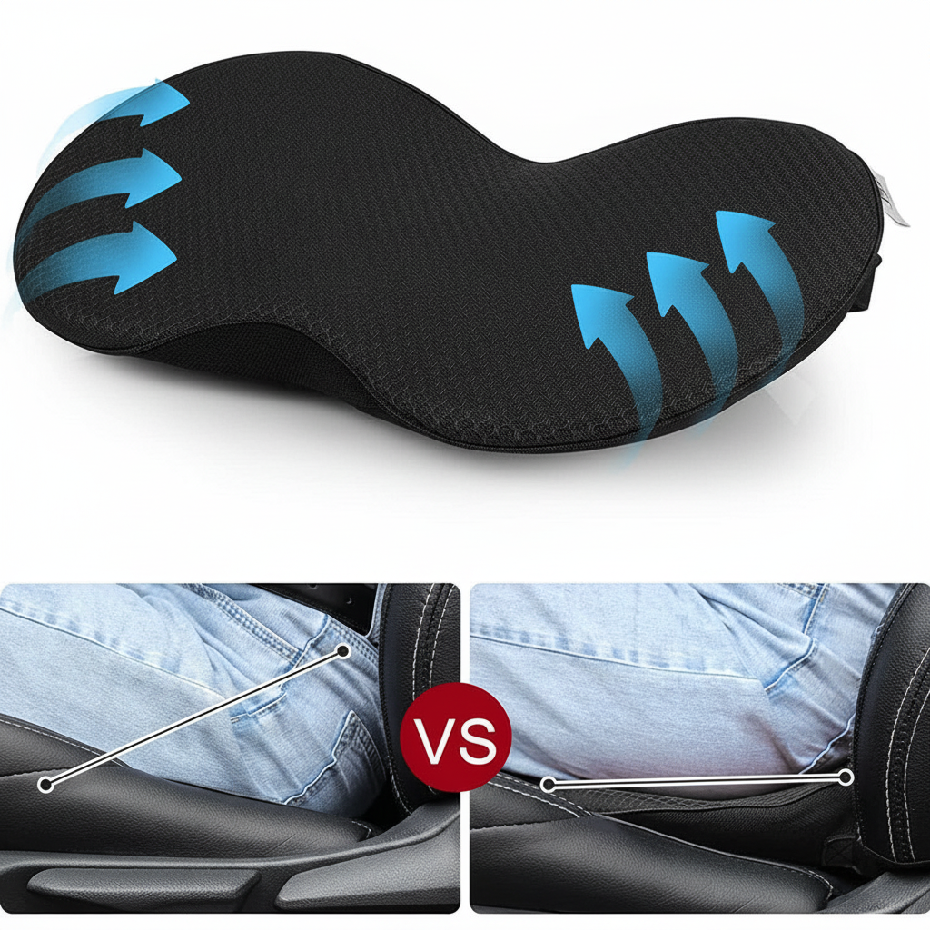 Car Seat Cushion Memory Foam Booster Driving