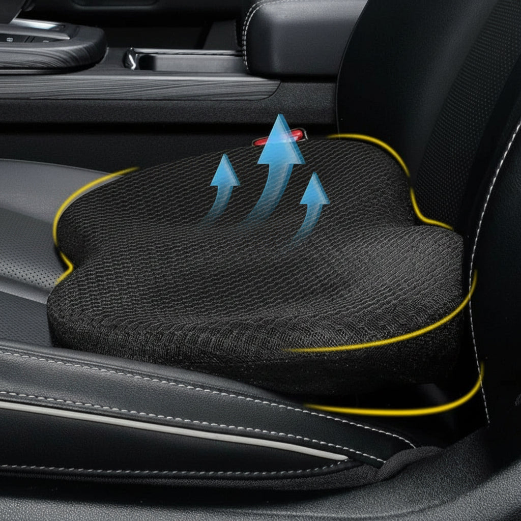 Car Seat Cushion Memory Foam Booster Driving