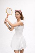 Performance Tennis Dress with Sculpted Waistline