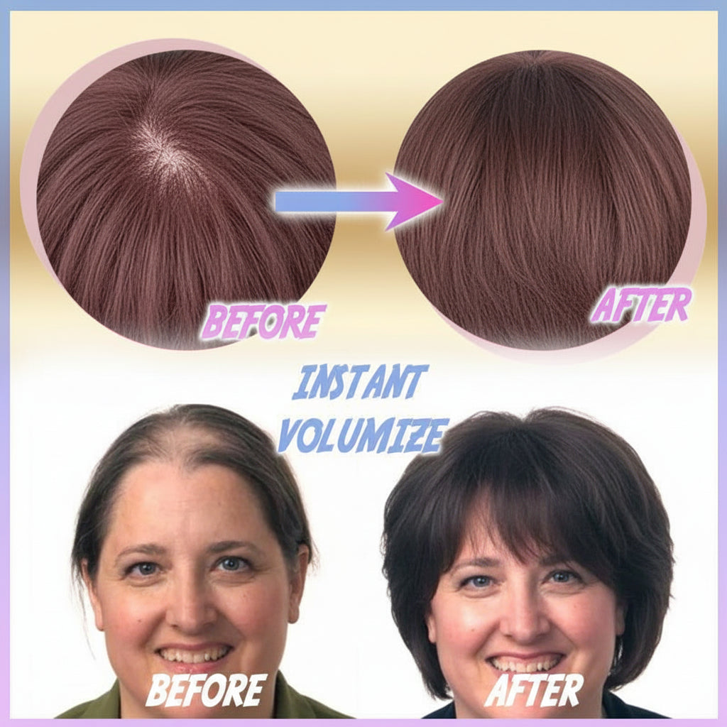 Hair Topper Clip In Volume Covering Thinning Hair Natural Look