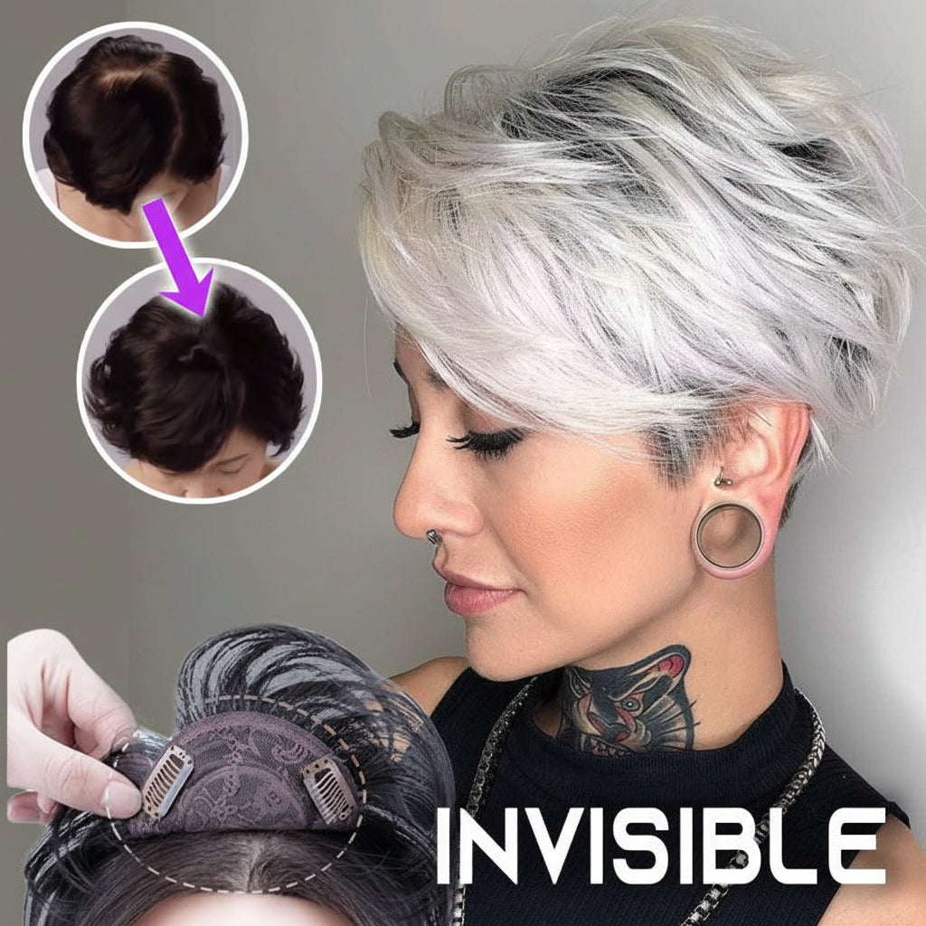 Hair Topper Clip In Volume Covering Thinning Hair Natural Look