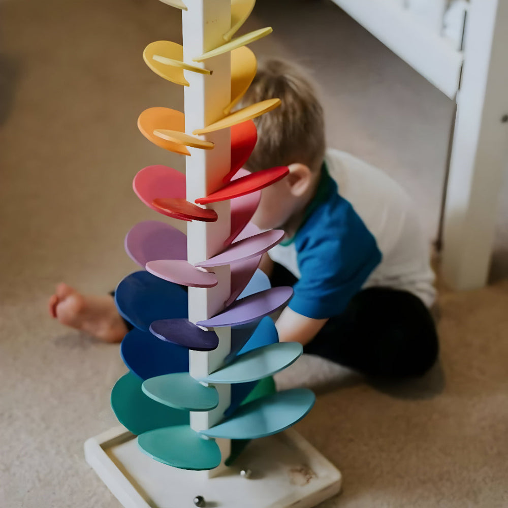 Marble Run Wooden Colorful Educational Toy Kids