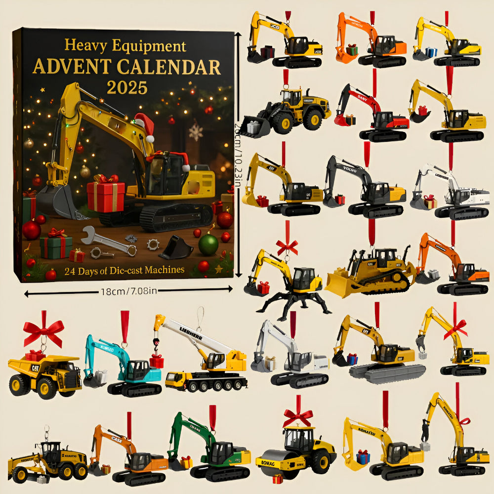 Construction Machinery Advent Calendar Mini Die-Cast Models