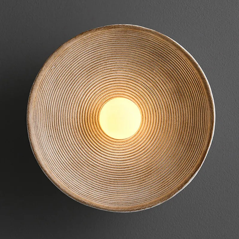 Rustic Wood Wall Sconce | Handcrafted LED Wall Light