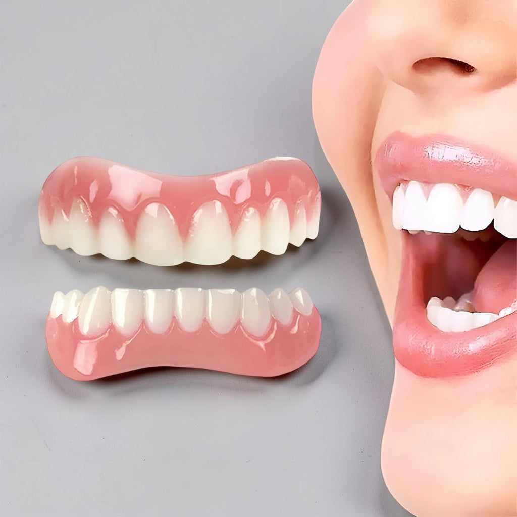 Denture Kit Teeth Replacement Silicone Fit Dental Set