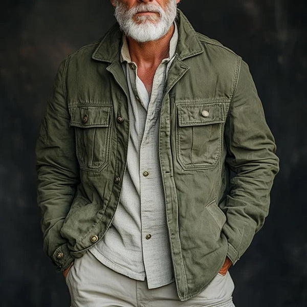 Enhanced Product Title: Felix Grant Legacy Men's Cargo Jacket - Stylish, Functional Outdoor Wear for Adventure and Everyday Use