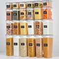 Food Storage Containers Airtight Stackable Clear Kitchen Set