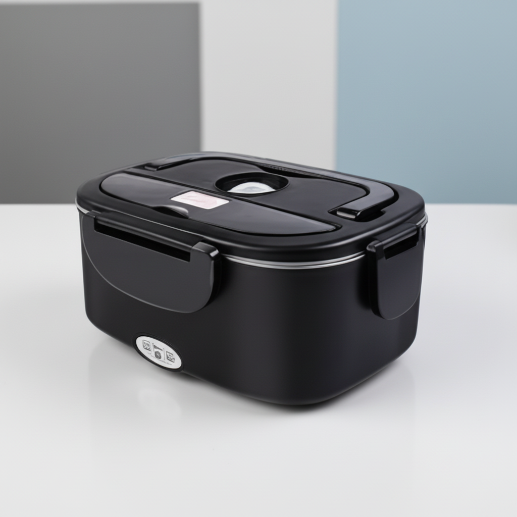 Electric Lunch Box Portable Heated Food Container Stainless Steel
