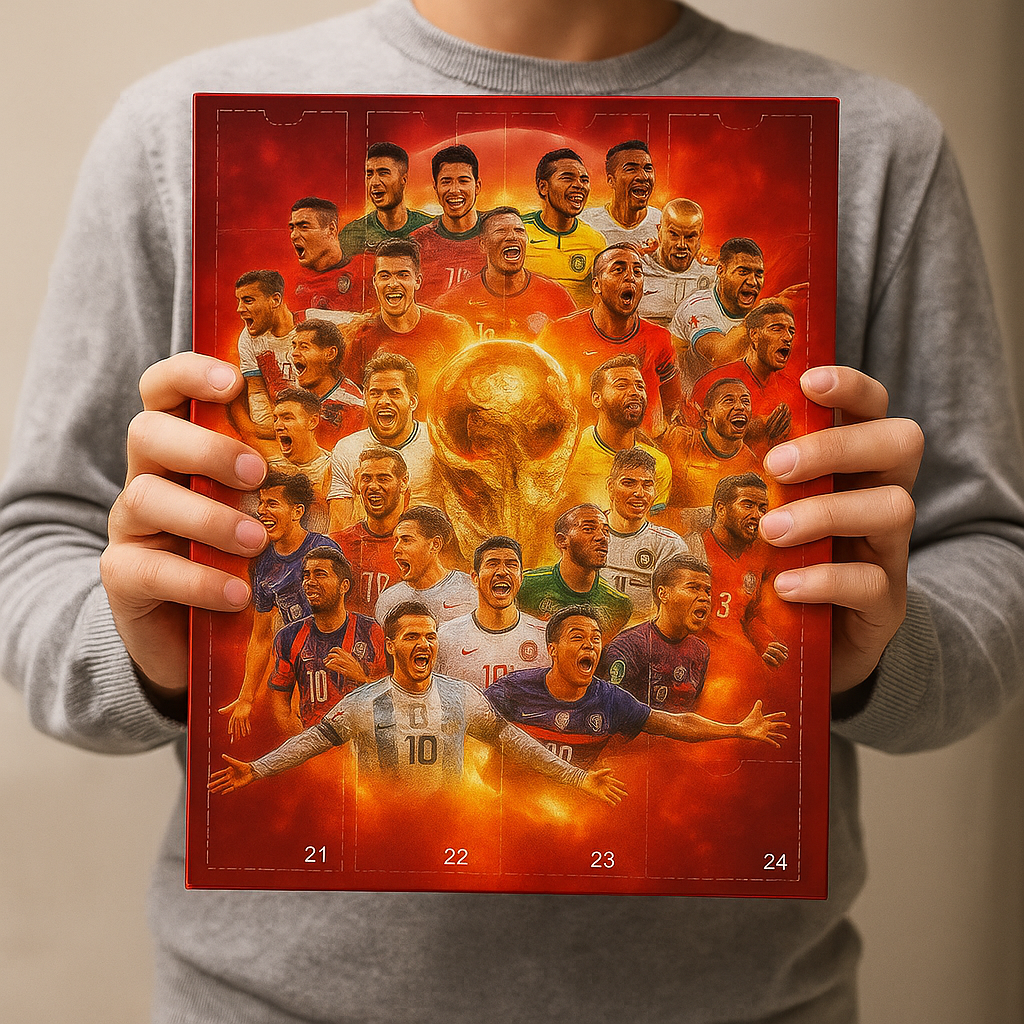 Football Advent Calendar Figure Display Set