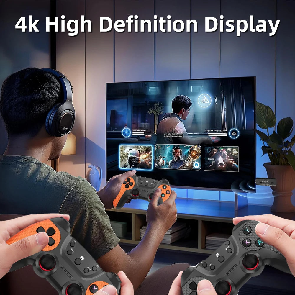 Gaming Console Wireless TV Retro System Dual Controller Setup