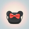 Girls Purse Cute Mouse Crossbody Bag Bow PU Mini Handbag