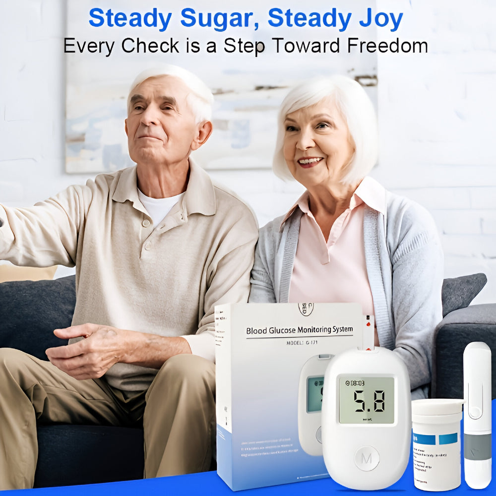 Glucose Monitor Kit Digital Blood Sugar Test Meter Device