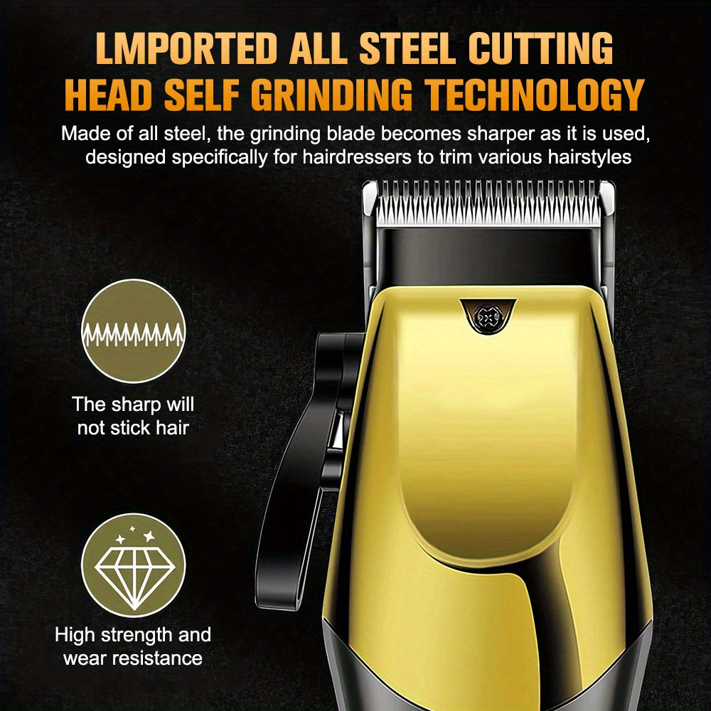 Hair Clippers Cordless Trimmer Set Rechargeable Lithium Grooming Kit