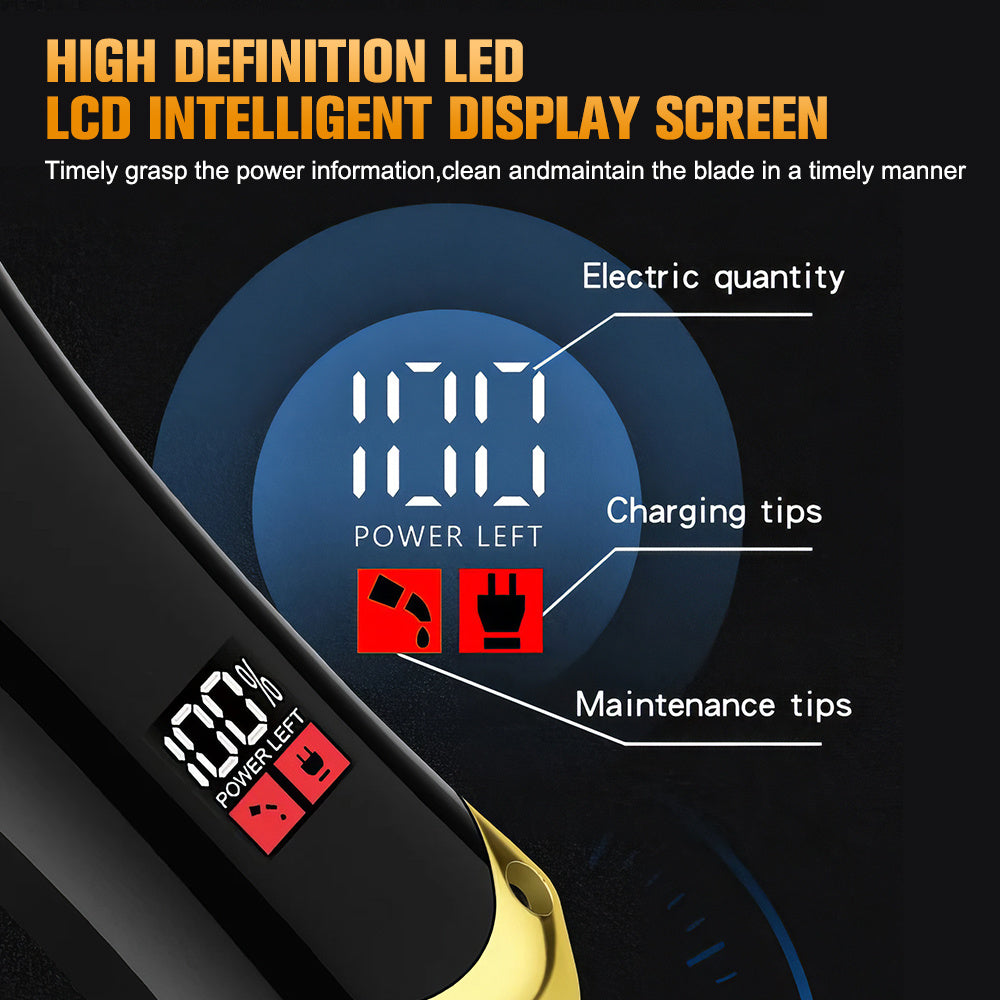 Hair Clippers Cordless Trimmer Set Rechargeable Lithium Grooming Kit