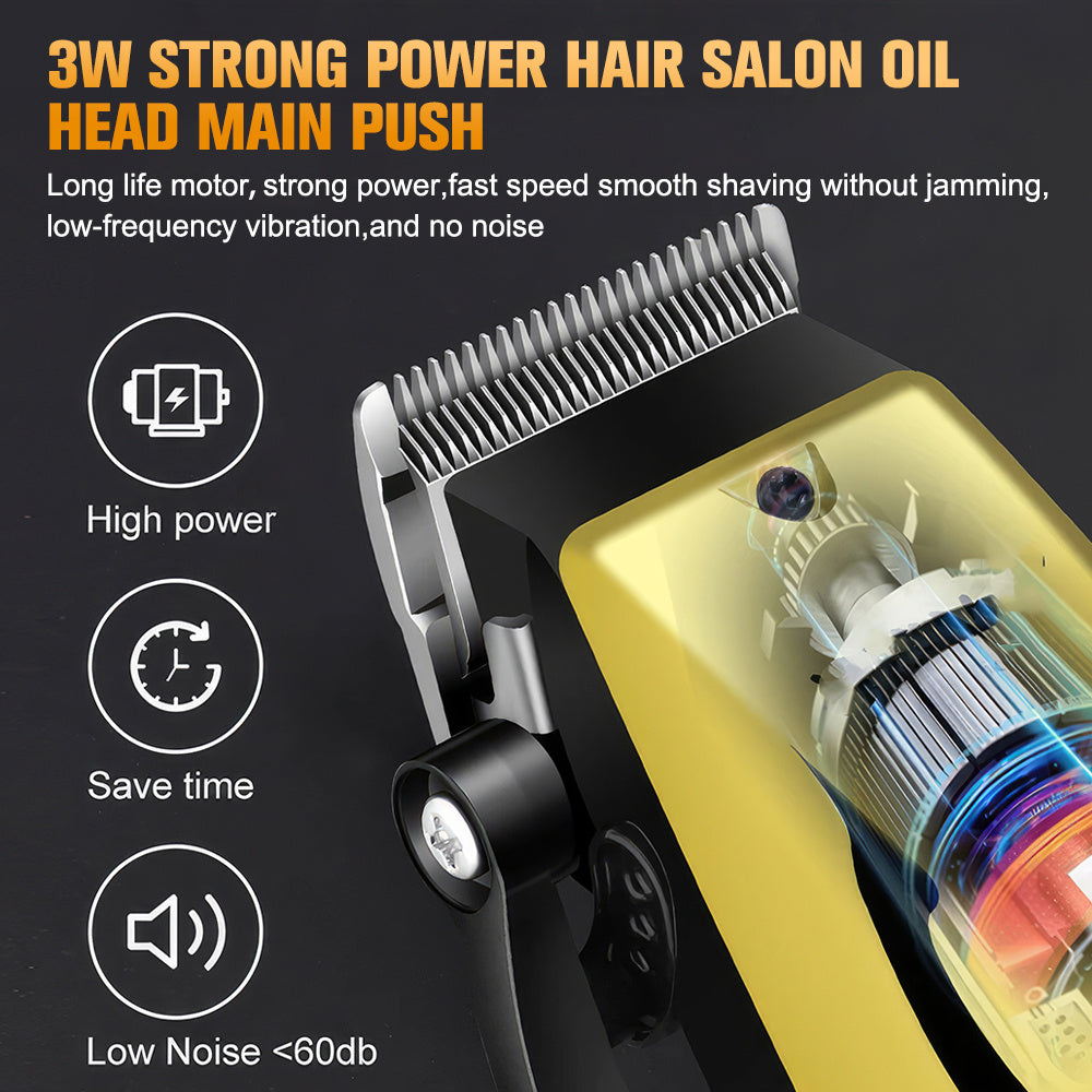 Hair Clippers Cordless Trimmer Set Rechargeable Lithium Grooming Kit