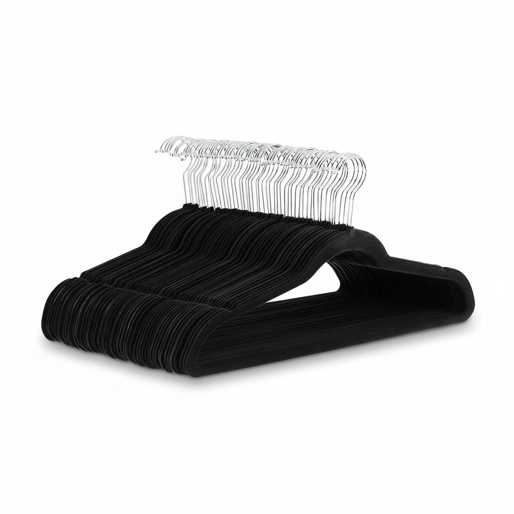 Clothes Hangers Velvet Non Slip Slim Closet Organizer Set