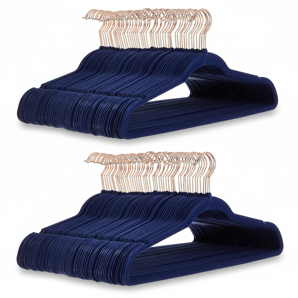 Clothes Hangers Velvet Non Slip Slim Closet Organizer Set