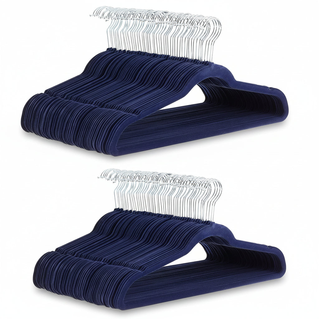 Clothes Hangers Velvet Non Slip Slim Closet Organizer Set