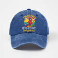 Baseball Cap Adjustable Washed Casual Embroidered Hat