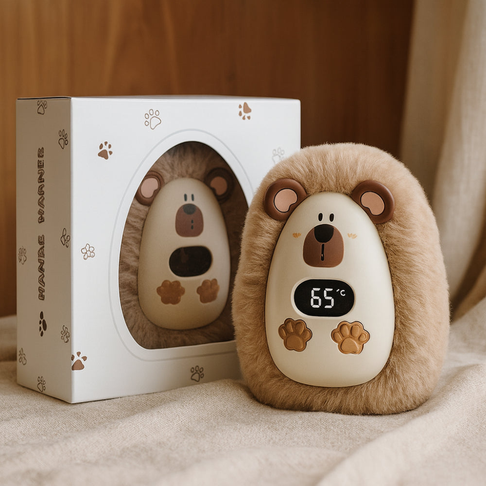 Hand Warmers Rechargeable Plush Pocket Heater With LCD Display