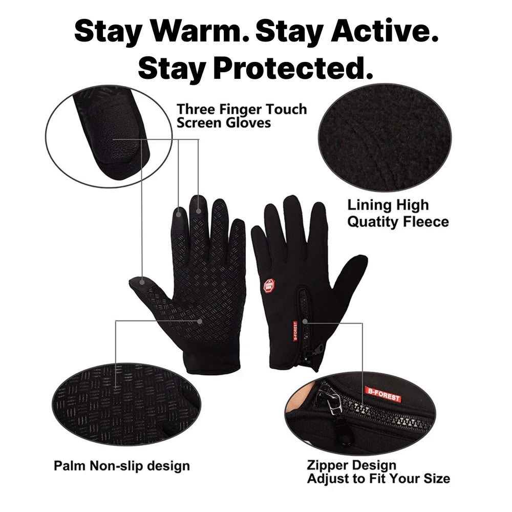 Winter Gloves Thermal Touchscreen Outdoor Handwear