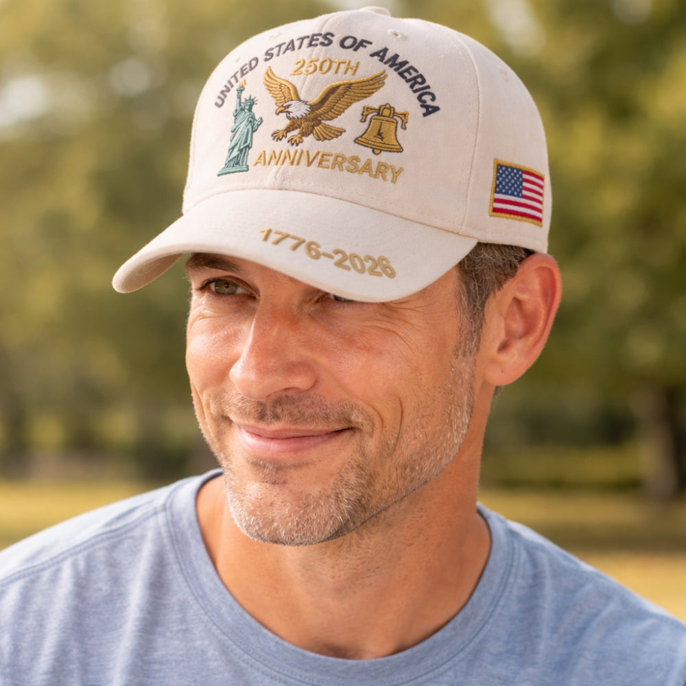 Men's Hat Veterans Baseball Cap Commemorative Patriotic Design