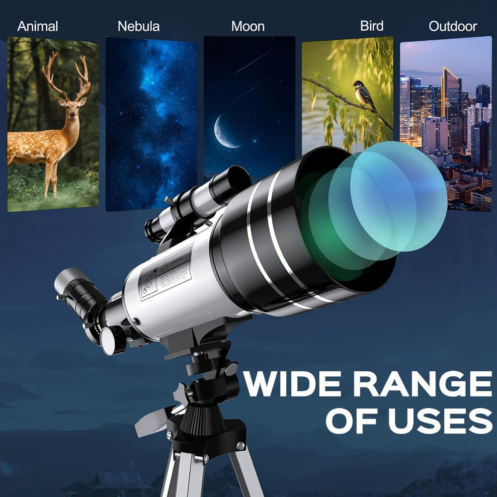 Telescope Portable Refractor Beginner Astronomy Viewing Set