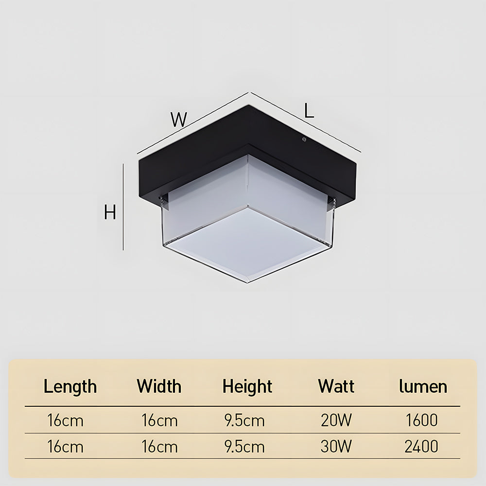 Outdoor LED Ceiling Light | IP68 Waterproof Flush Mount