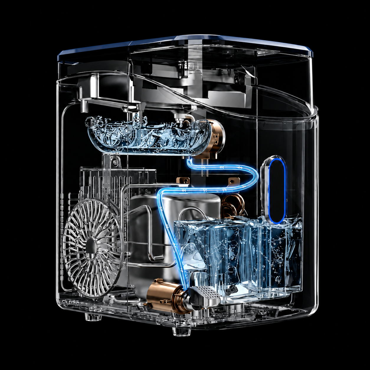 Ice Maker Cooling Countertop Nugget Ice Machine