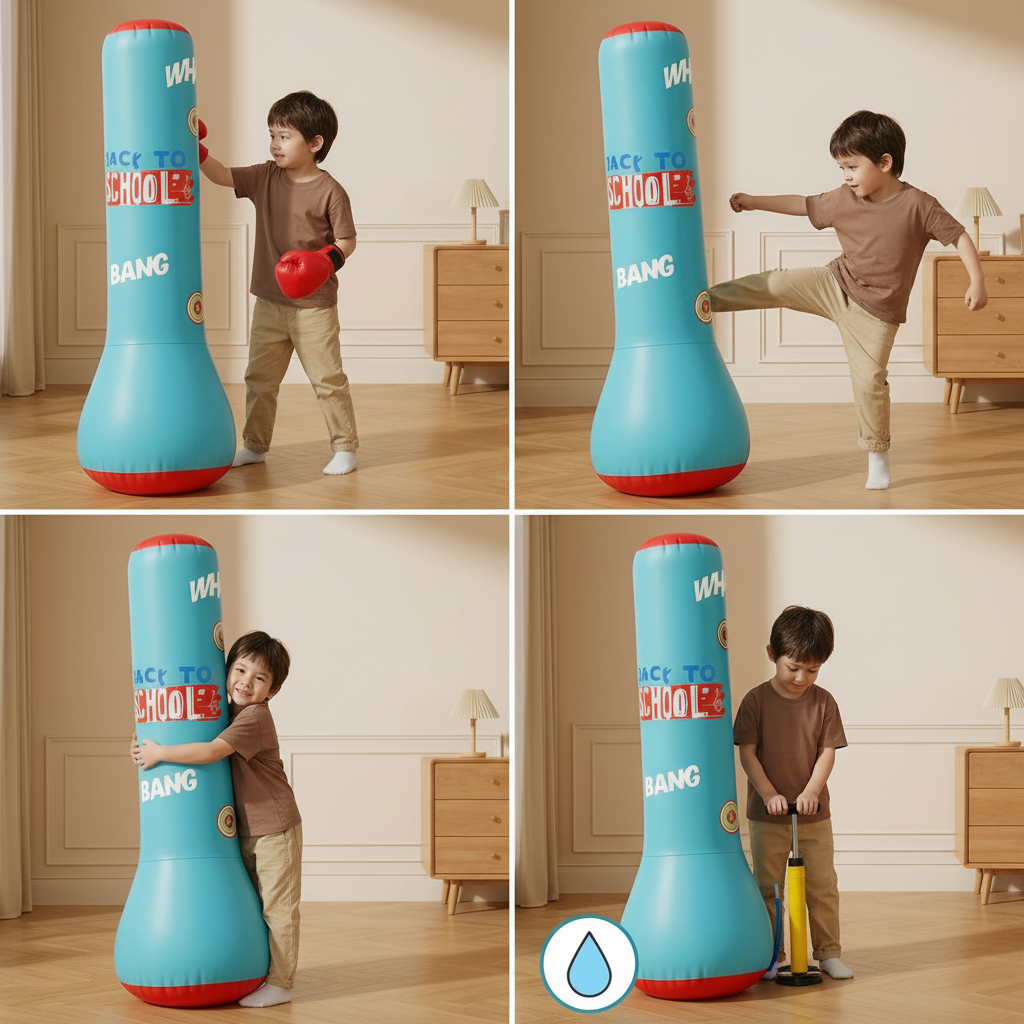 Kids Inflatable Punching Bag Water Base