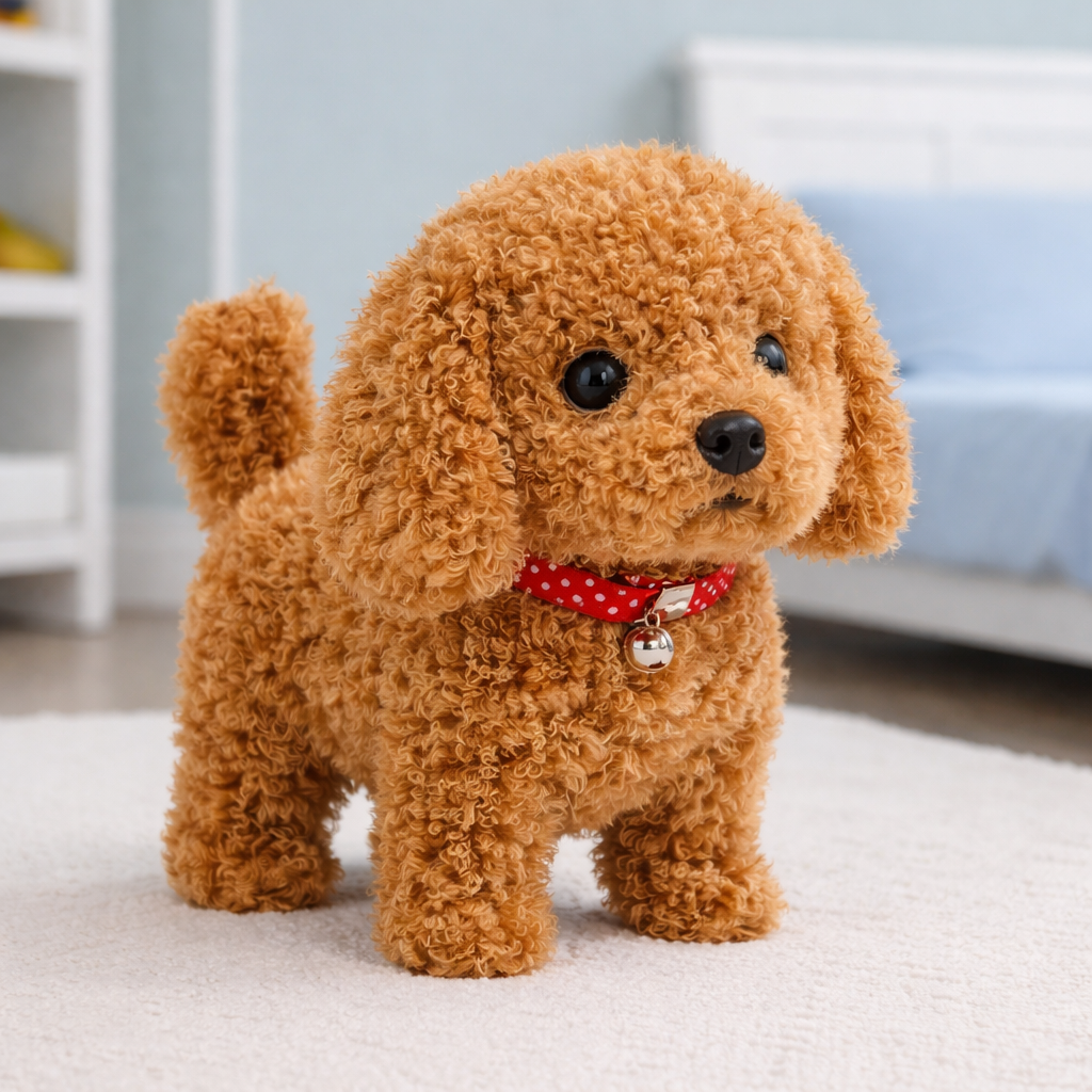 Robot Dog Toy Interactive Plush Puppy Realistic Walking Pet