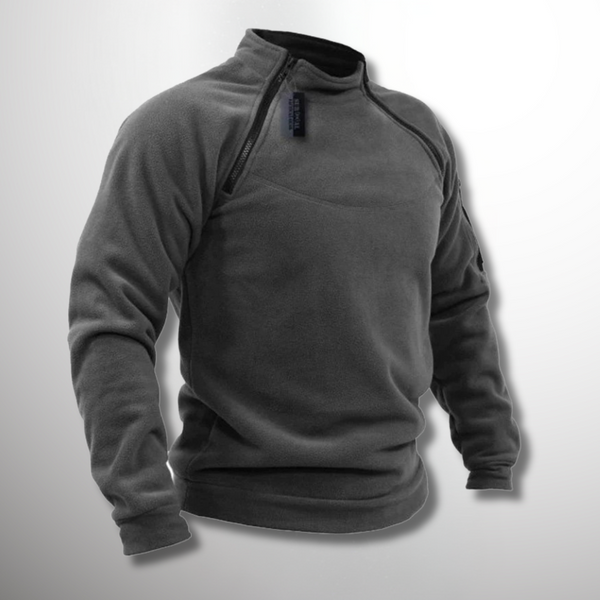 Men's Tactical Windproof Fleece Jumper - High Neck Half-Zip for Ultimate Comfort & Warmth - Perfect for Outdoor Activities