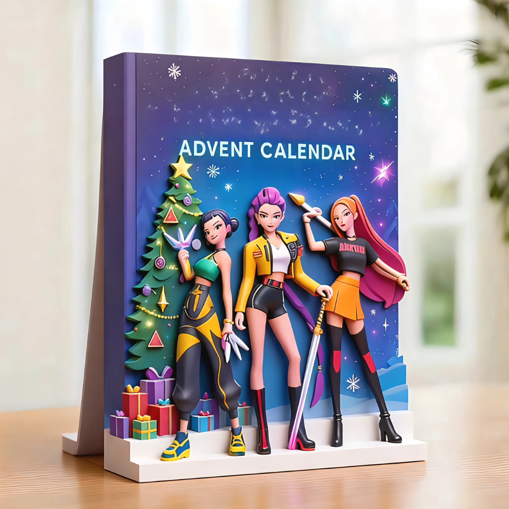 Anime K Pop Advent Calendar Countdown Gift Figures Set