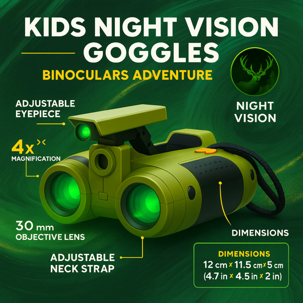Binoculars Night Vision Kids Adventure Toy Outdoor Exploration Gear