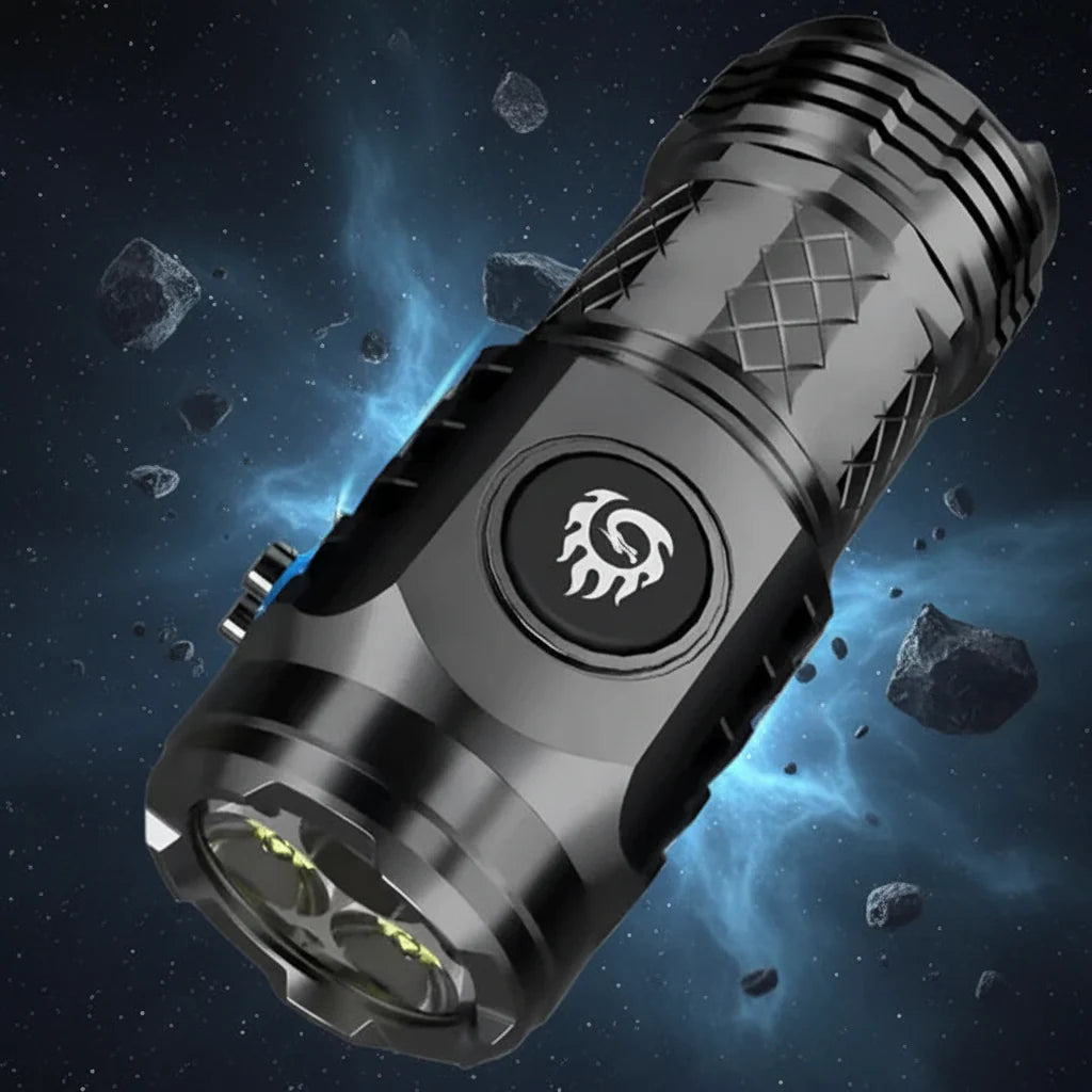 Mini Flashlight LED Compact Rechargeable Waterproof Handheld Torch