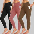 Leggings High Waist Pocket Winter Workout Pants