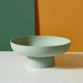 Pedestal Ceramic Fruit Bowl Retro Table Display Dish