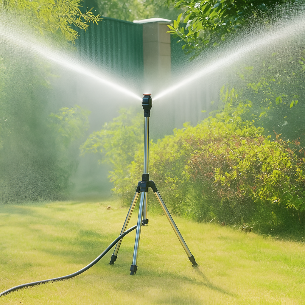 Lawn Sprinkler Garden Watering Tripod Sprayer